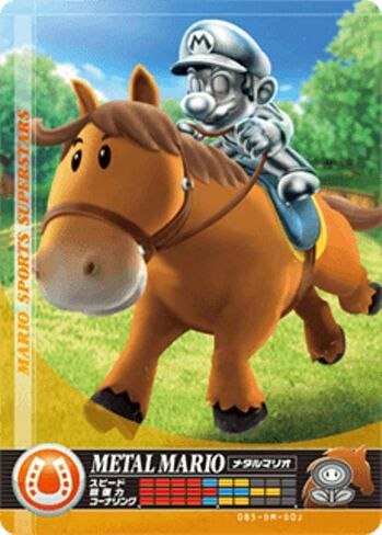 Nintendo Mario Sports Superstars Amiibo Card Horse Racing Metal Mario for Nintendo Switch, Wii U, and 3DS in Saudi Arabia