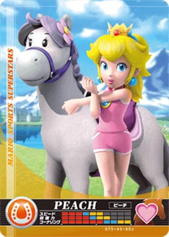 Nintendo Mario Sports Superstars Amiibo Card Horse Racing Peach for Nintendo Switch, Wii U, and 3DS in Saudi Arabia