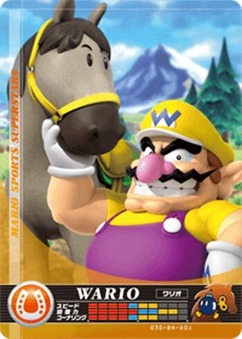 Nintendo Mario Sports Superstars Amiibo Card Horse Racing Wario for Nintendo Switch, Wii U, and 3DS in Saudi Arabia