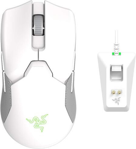 ماوس الألعاب اللاسلكي Razer Viper Ultimate خفيف الوزن: أسرع مفاتيح الألعاب - مستشعر بصري 20K DPI - إضاءة Chroma - 8 أزرار قابلة للبرمجة - بطارية 70 ساعة - أسود كلاسيكي | أسرع مفاتيح الألعاب، مستشعر بصري 20K DPI، إضاءة Chroma، 8 Progr in Kuwait