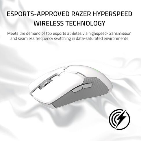 ماوس الألعاب اللاسلكي Razer Viper Ultimate خفيف الوزن: أسرع مفاتيح الألعاب - مستشعر بصري 20K DPI - إضاءة Chroma - 8 أزرار قابلة للبرمجة - بطارية 70 ساعة - أسود كلاسيكي | أسرع مفاتيح الألعاب، مستشعر بصري 20K DPI، إضاءة Chroma، 8 Progr in Kuwait