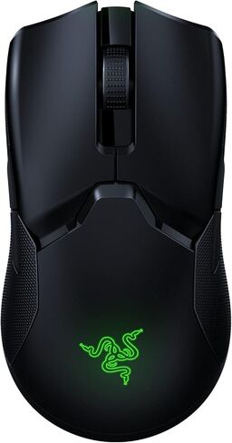 ماوس الألعاب اللاسلكي Razer Viper Ultimate Hyperspeed خفيف الوزن وقاعدة شحن RGB: أسرع مفتاح ماوس للألعاب - مستشعر بصري 20K DPI - إضاءة كروما - 8 أزرار قابلة للبرمجة - بطارية 70 ساعة in Saudi Arabia