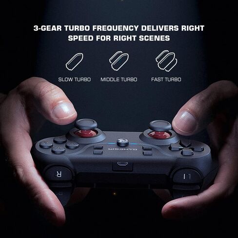 وحدة تحكم الألعاب اللاسلكية GameSir T3، وحدة تحكم الكمبيوتر الشخصي لنظام التشغيل Windows 7/8/10/11، Android، عصا التحكم Gamepad مع Turbo والاهتزاز المزدوج، وحدة تحكم الألعاب لصندوق التلفزيون/التلفزيون Android، بطارية عمل 40 ساعة in Kuwait