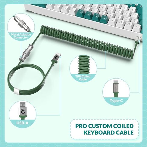 ZIYOU LANG RK-T8 Wired 65% Mechanical Gaming Keyboard with RGB LED Backlit Anti-ghosting TKL Mini 68 Key Custom Coiled C to A Cable Tactile Blue Switch for PS4 PS5 Xbox PC Mac Gamer(Dark Gray/White) in Saudi Arabia