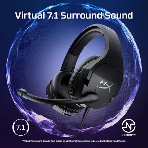 HyperX Cloud Stinger Core – Wireless Lightweight Gaming Headset, DTS Headphone:X spatial audio, Noise Cancelling Microphone, For PC, Black in Kuwait