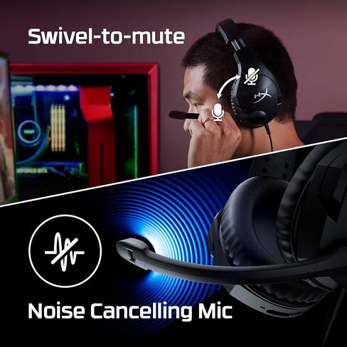 HyperX Cloud Stinger Core – Wireless Lightweight Gaming Headset, DTS Headphone:X spatial audio, Noise Cancelling Microphone, For PC, Black in Kuwait