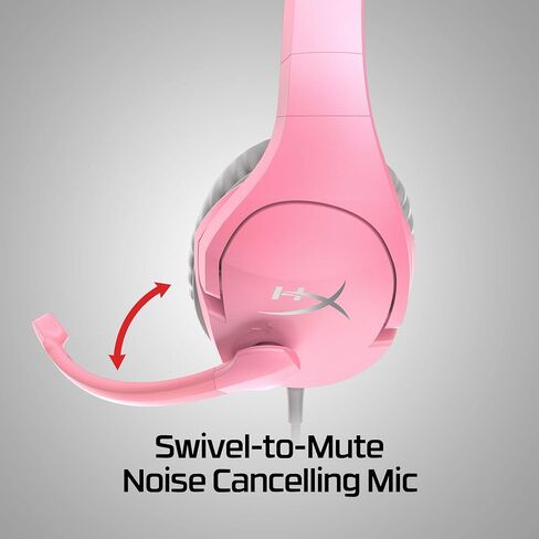 HyperX Cloud Stinger Core - سماعة ألعاب لاسلكية خفيفة الوزن، سماعة رأس DTS: صوت مكاني X، ميكروفون لإلغاء الضوضاء، للكمبيوتر الشخصي، أسود in Saudi Arabia