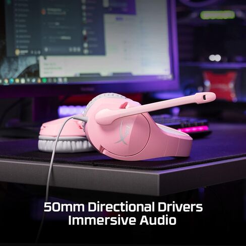 HyperX Cloud Stinger Core - سماعة ألعاب لاسلكية خفيفة الوزن، سماعة رأس DTS: صوت مكاني X، ميكروفون لإلغاء الضوضاء، للكمبيوتر الشخصي، أسود in Saudi Arabia