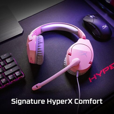 HyperX Cloud Stinger Core - سماعة ألعاب لاسلكية خفيفة الوزن، سماعة رأس DTS: صوت مكاني X، ميكروفون لإلغاء الضوضاء، للكمبيوتر الشخصي، أسود in Saudi Arabia