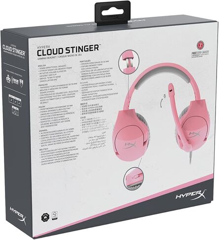 HyperX Cloud Stinger Core - سماعة ألعاب لاسلكية خفيفة الوزن، سماعة رأس DTS: صوت مكاني X، ميكروفون لإلغاء الضوضاء، للكمبيوتر الشخصي، أسود in Saudi Arabia