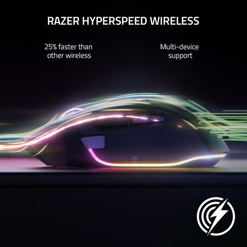 Razer Basilisk V3 Pro Customizable RGB Wireless Gaming Mouse, Black | Optical Switches Gen-3, HyperScroll Tilt Wheel, RGB, 11 Programmable Buttons, Focus Pro 30K Optical Sensor, 150 Hr Battery in Kuwait