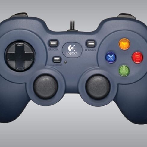 Logitech F310 Wired Gamepad Controller Console Like Layout 4 Switch D-Pad PC - Blue/Black in Saudi Arabia