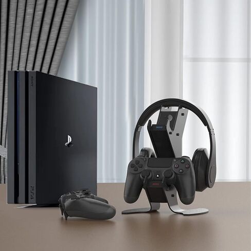 PS5 Controller Charging Station, Charger Headset Stand for PS5 Controllers 2 Hours Quick Charge LED Display Protective Chip Charging Dock for DualSense in Saudi Arabia