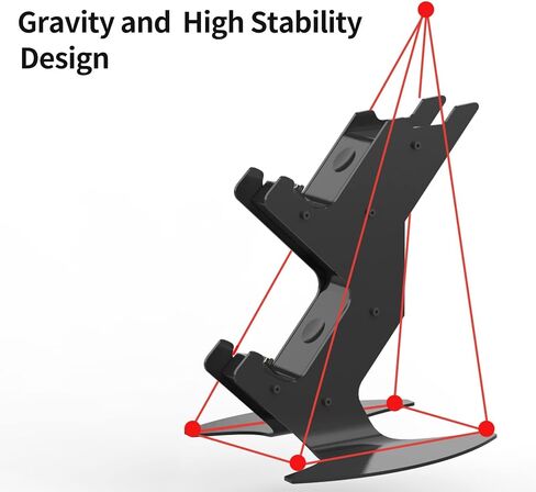 PS5 Controller Charging Station, Charger Headset Stand for PS5 Controllers 2 Hours Quick Charge LED Display Protective Chip Charging Dock for DualSense in Saudi Arabia