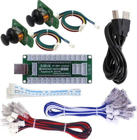 SJ@JX Game Controller Encoder 3D Analog Stick Sensor Fly Joy DIY Arcade Joystick Button Gamepad Code Board for Xbox 360 Nintendo Switch Raspberry Pi PS3 PC Andriod in Kuwait