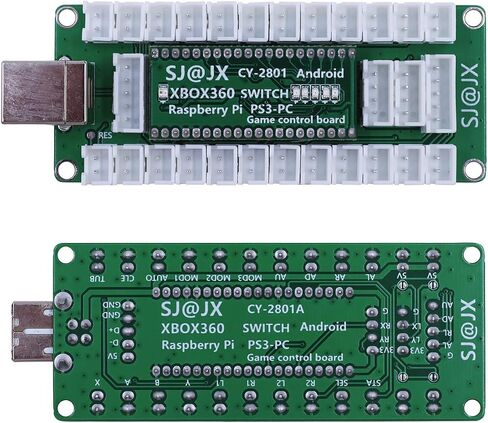 SJ@JX Game Controller Encoder 3D Analog Stick Sensor Fly Joy DIY Arcade Joystick Button Gamepad Code Board for Xbox 360 Nintendo Switch Raspberry Pi PS3 PC Andriod in Kuwait