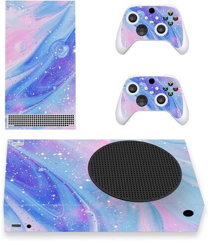 PlayVital 3D Polygon Custom Vinyl Skins for Xbox Core Wireless Controller, Wrap Decal Cover Stickers for Xbox Series S Console Controller in Saudi Arabia