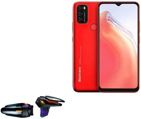 BoxWave Gaming Gear لـ Blackview A70 Pro (Gaming Gear by BoxWave) - شاشة اللمس QuickTrigger Auto، أزرار الزناد Autofire Gaming Mobile FPS لـ Blackview A70 Pro - Jet Black in Saudi Arabia