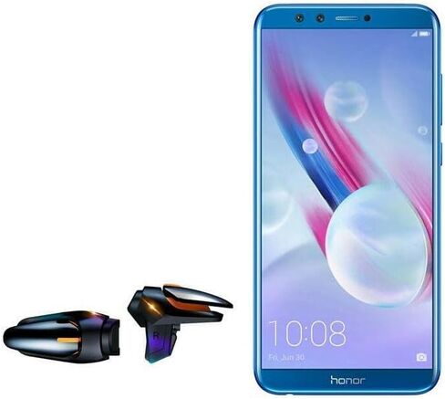 BoxWave Gaming Gear for Honor 9 Lite (Gaming Gear by BoxWave) - Touchscreen QuickTrigger Auto, Trigger Buttons Autofire Gaming Mobile FPS for Honor 9 Lite - Jet Black in Saudi Arabia
