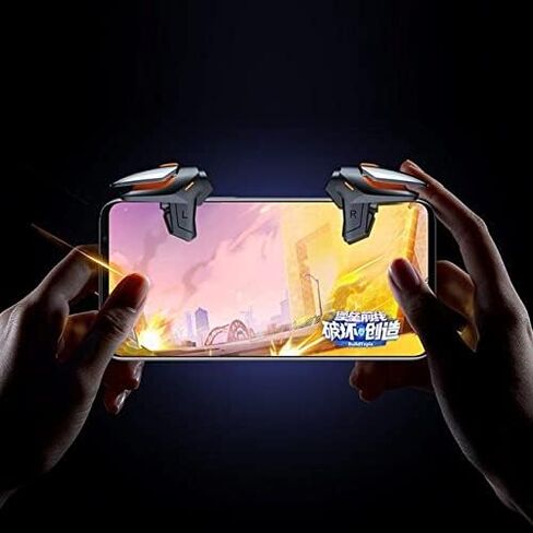 BoxWave Gaming Gear for Honor 9 Lite (Gaming Gear by BoxWave) - Touchscreen QuickTrigger Auto, Trigger Buttons Autofire Gaming Mobile FPS for Honor 9 Lite - Jet Black in Saudi Arabia