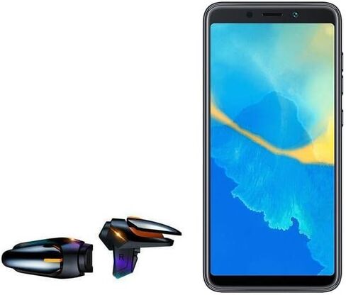 BoxWave Gaming Gear for CellAllure Chic X2 (Gaming Gear by BoxWave) - Touchscreen QuickTrigger Auto, Trigger Buttons Autofire Gaming Mobile FPS for CellAllure Chic X2 - Jet Black in Saudi Arabia