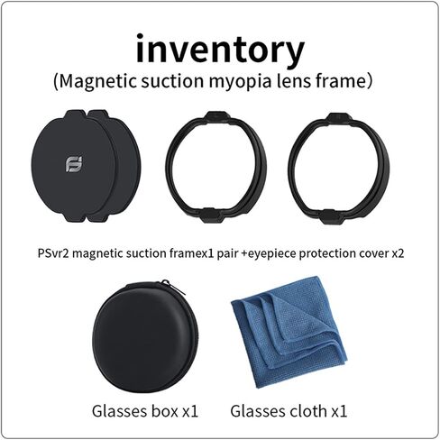 Glasses Spacer Protector for PSVR 2 Glasses Lens Insert Anti-Scratch Ring Magnetic Glasses Bumper Protect Myopia Glasses from Scratching With Lens Protector Cover Fit for Playstation VR2 in Saudi Arabia