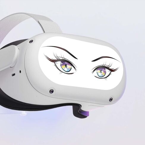 VR Headset Controller Decal Sticker - Oculus Quest 2 Front Eyes Skin - Black and White Sexy in Saudi Arabia