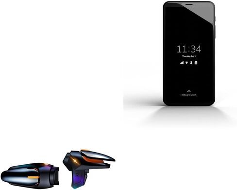 BoxWave Gaming Gear Compatible with Purism Librem 5 Evergreen (Gaming Gear by BoxWave) - Touchscreen QuickTrigger Auto, Trigger Buttons Autofire Gaming Mobile FPS - Jet Black in Saudi Arabia