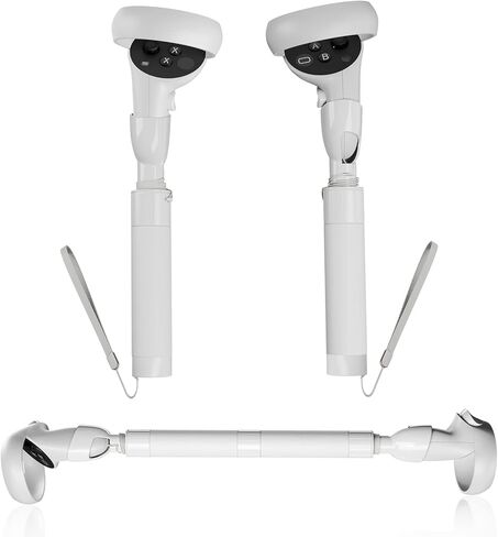 ملحقات مقبض لعبة DEVASO VR لوحدات تحكم Quest 2، مقابض تمديد مقابض للعب Beat Sabre Gorilla Tag أذرع طويلة، مرفقات مقبض VR للعبة Oculus/Meta Quest 2 VR in Kuwait