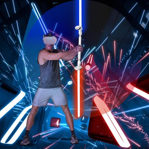 ملحقات مقبض لعبة DEVASO VR لوحدات تحكم Quest 2، مقابض تمديد مقابض للعب Beat Sabre Gorilla Tag أذرع طويلة، مرفقات مقبض VR للعبة Oculus/Meta Quest 2 VR in Kuwait