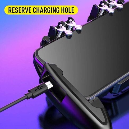 XIXIDIAN Gamepad Mobile Phone Radiator,Mobile Phone Game Controller Joystick Mobile Six-Finger Cooling Fan Gamepad Game Accessories in Saudi Arabia