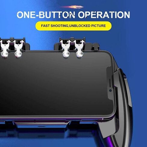 XIXIDIAN Gamepad Mobile Phone Radiator,Mobile Phone Game Controller Joystick Mobile Six-Finger Cooling Fan Gamepad Game Accessories in Saudi Arabia