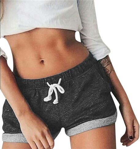 Shakumy Women Causal Running Workout Athletic Fitness Gym Yoga Shorts Stretch Lounge Shorts Summer Beach Shorts Hot Pants in Saudi Arabia
