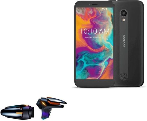 BoxWave Gaming Gear Compatible with Coolpad Legacy S (Gaming Gear by BoxWave) - Touchscreen QuickTrigger Auto, Trigger Buttons Autofire Gaming Mobile FPS for Coolpad Legacy S - Jet Black in Saudi Arabia