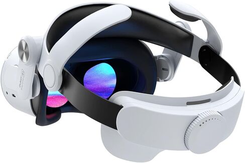 Head Strap for Oculus Quest 2, Euker Replacement Elite Strap for Meta Quest 2 VR Headset Headband Super Soft Pad to Reduce Face Pressure Lightweight 0.45lb Adjustable Head Strap Accessories in Kuwait