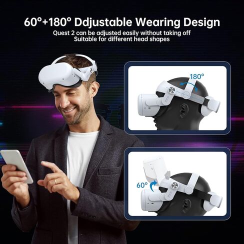 Head Strap for Oculus Quest 2, Euker Replacement Elite Strap for Meta Quest 2 VR Headset Headband Super Soft Pad to Reduce Face Pressure Lightweight 0.45lb Adjustable Head Strap Accessories in Kuwait
