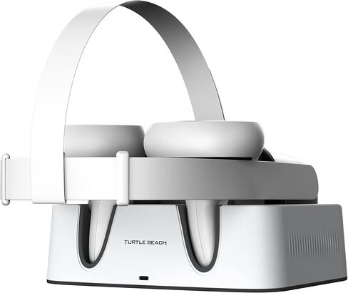 Turtle Beach Fuel Compact VR Charging Station for Meta Quest 2 Virtual Reality Headset & Touch Controllers – 20+ Hour Rechargeable Battery Packs, USB-C Quick Charge, Compact Design - White in Saudi Arabia