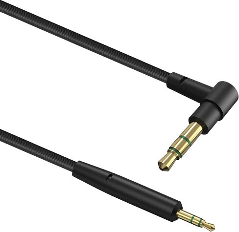 Geekria QuickFit VR Short Audio Cable Compatible with Oculus Quest 2, HTC Virtual Reality Headset, 3.5mm Male to 2.5mm Male Cord, TRS Replacement Cable for Headphones (2 Pack / 1FT) in Saudi Arabia