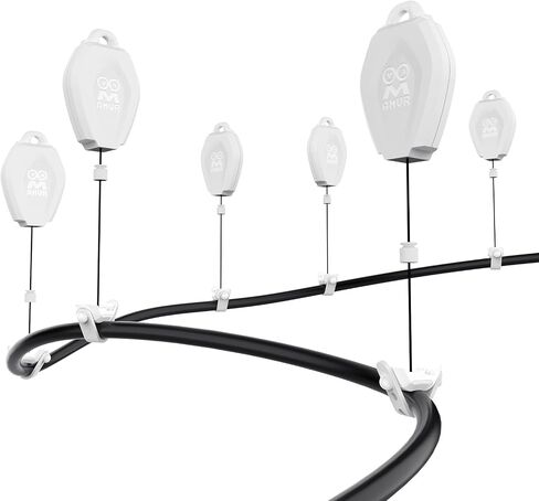 AMVR VR Cable Management System, 6 Packs Ceiling Pulley System for Oculus Quest 3/Quest 2/Rift/Rift S/Valve Index/HTC Vive/Vive Pro/HP Reverb G2/PSVR VR Cord Accessories, VR Link Cable Not Included in Saudi Arabia