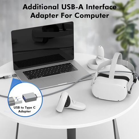 AMVR VR Cable Management System, 6 Packs Ceiling Pulley System for Oculus Quest 3/Quest 2/Rift/Rift S/Valve Index/HTC Vive/Vive Pro/HP Reverb G2/PSVR VR Cord Accessories, VR Link Cable Not Included in Saudi Arabia