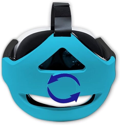 TNE Headband for Oculus Quest 2/Meta Quest 3 Headset Virtual Reality VR | Replacement Accessories for Quest 2/3 Elite Head Strap Reduce Head Pressure, Enhanced Support, Large Cushion (Blue) in Kuwait