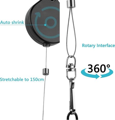 Geekria VR Cable Management Compatible with Meta Quest 2/Quest 3/PSVR 2/HTC Vive/Vive Pro/HP Reverb G2/PSVR VR Accessories, Drill Free Retractable Virtual Reality Pulley System 6 Packs in Saudi Arabia