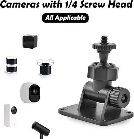 Wall Mount 1/4 Screw Mini Bracket for HTC Vive/Valve Index/Vive PRO Base Station, Universal Metal Wall Mount Bracket for VR Rift Sensor in Saudi Arabia