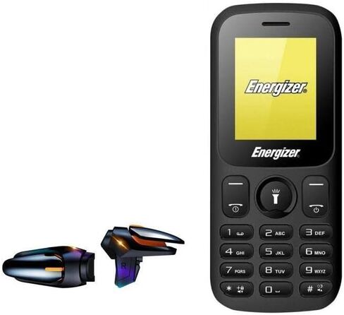 BoxWave Gaming Gear Compatible with Energizer Energy E10 (Gaming Gear by BoxWave) - Touchscreen QuickTrigger Auto, Trigger Buttons Autofire Gaming Mobile FPS for Energizer Energy E10 - Jet Black in Saudi Arabia