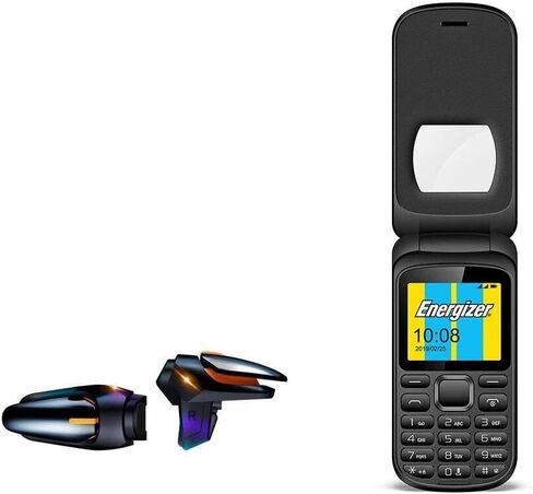 BoxWave Gaming Gear Compatible with Energizer E280s (Gaming Gear by BoxWave) - Touchscreen QuickTrigger Auto, Trigger Buttons Autofire Gaming Mobile FPS for Energizer E280s - Jet Black in Saudi Arabia