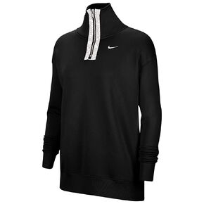 Nike Women's Therma 1/2-Zip Graphic Training Crew CU5710-011 Size M Black/White in Saudi Arabia