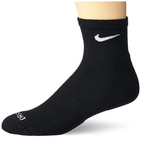 Nike Unisex Everyday Plus Cushion Ankle Training Socks (3 Pair), Black, Large in Saudi Arabia