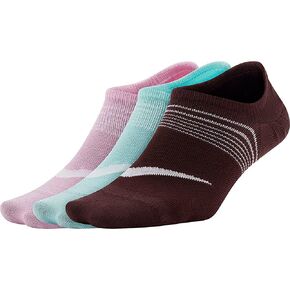 Nike Women's Everyday Plus Lightweight Training Footie Socks 3 Packs (Light Arctic Pink(SX5277-934)/Blue, m) in Saudi Arabia