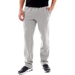 Nike Club Swoosh Men's Fleece Sweatpants Pants Classic Fit - Small - Light Heather Grey in Saudi Arabia