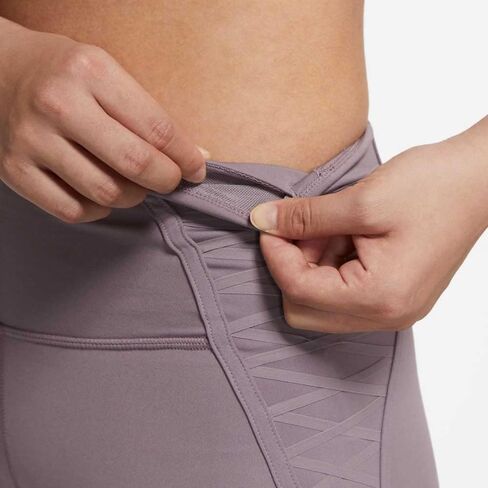 Nike Women's One Luxe Mid Rise 7/8 Laced Legging in Saudi Arabia